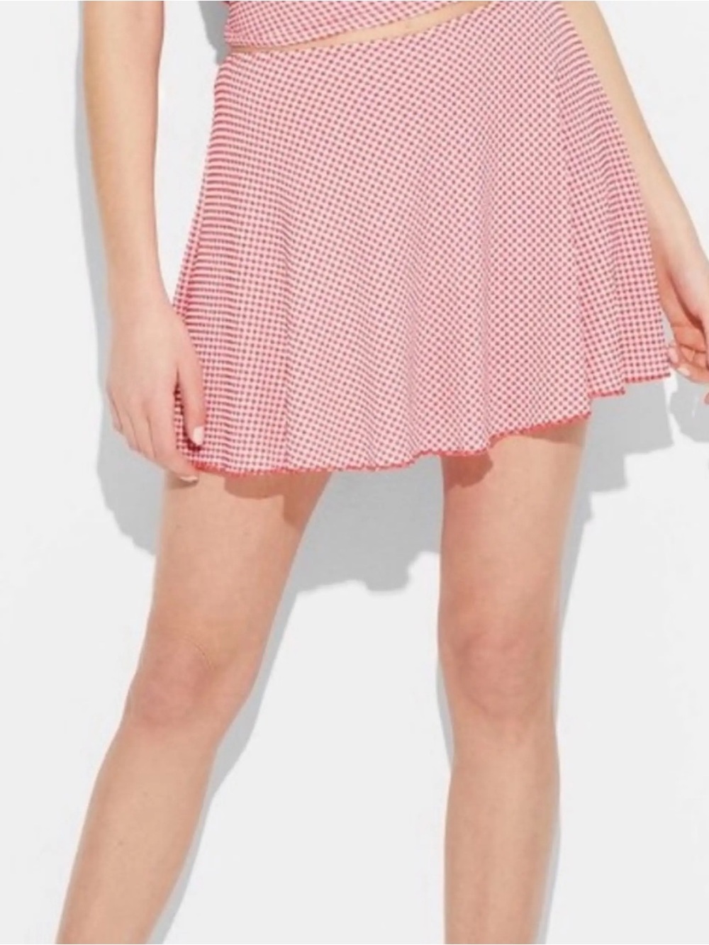 Wild Fable -  Red and White Gingham Skirt Size XXS